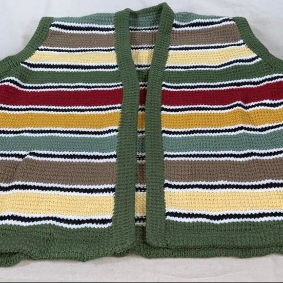 Retro handmade crochet vest 2xl - Picture 1 of 5